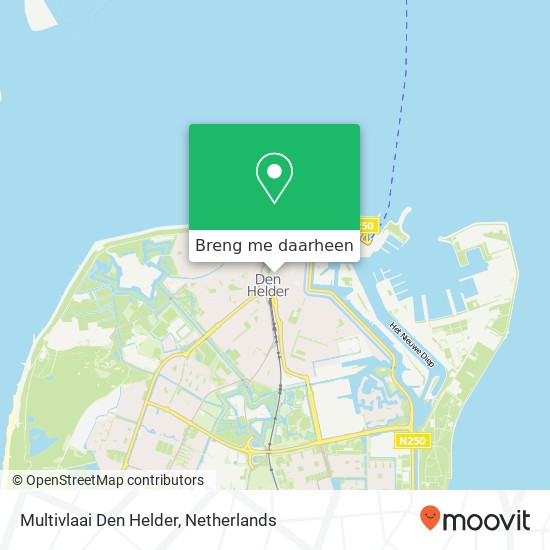 Multivlaai Den Helder kaart