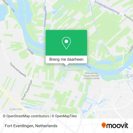 Fort Everdingen kaart