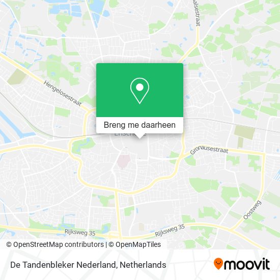 De Tandenbleker Nederland kaart