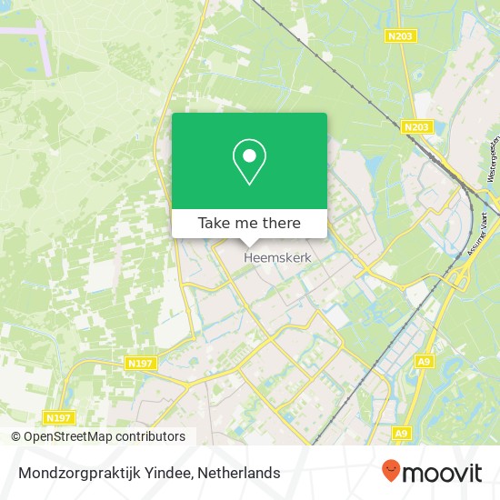 Mondzorgpraktijk Yindee kaart