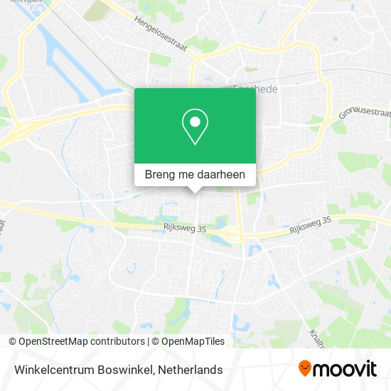 Winkelcentrum Boswinkel kaart
