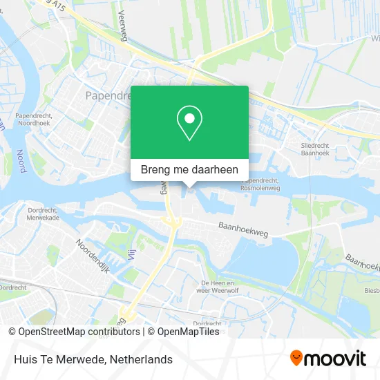 Huis Te Merwede kaart