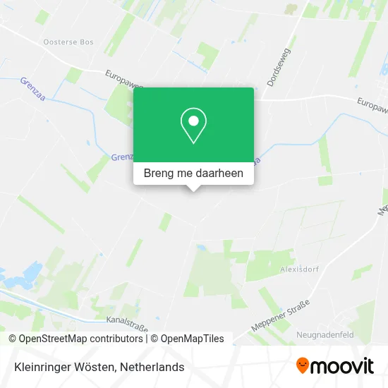 Kleinringer Wösten kaart