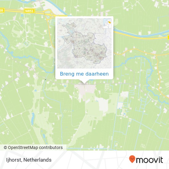 Ijhorst kaart