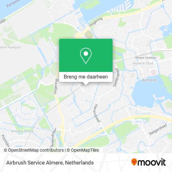 Airbrush Service Almere kaart