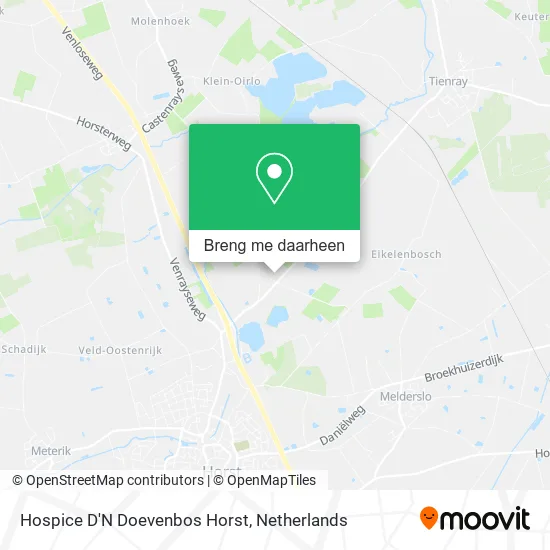Hospice D'N Doevenbos Horst kaart