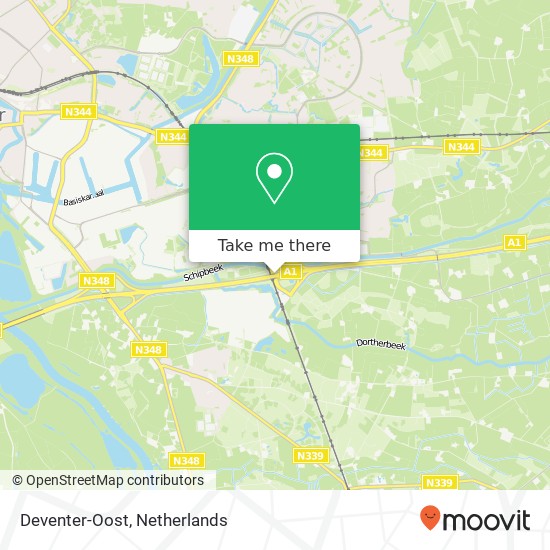 Deventer-Oost kaart