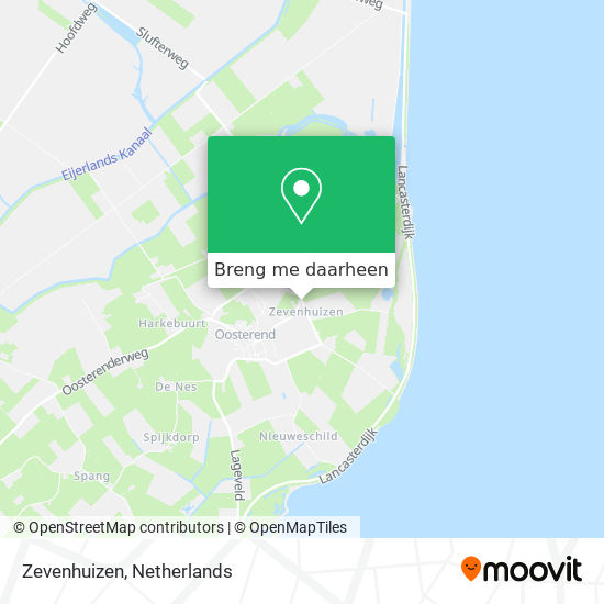 Zevenhuizen kaart