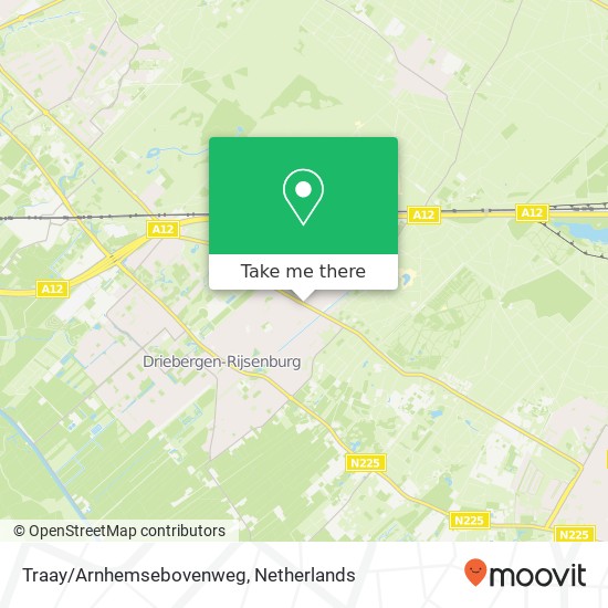 Traay/Arnhemsebovenweg kaart