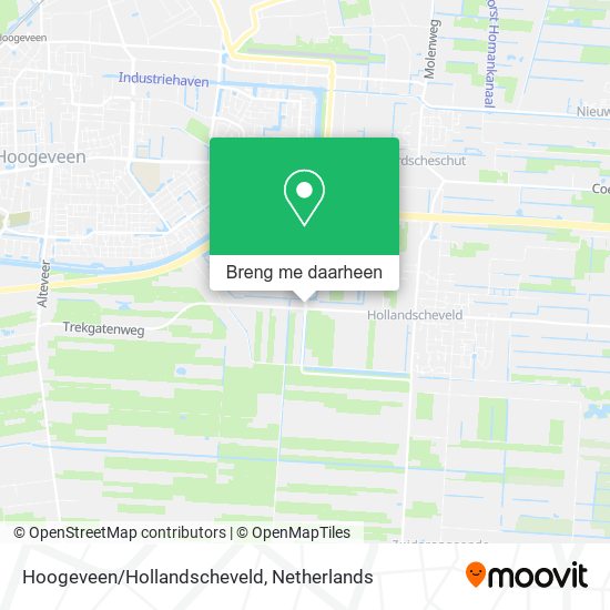 Hoogeveen/Hollandscheveld kaart