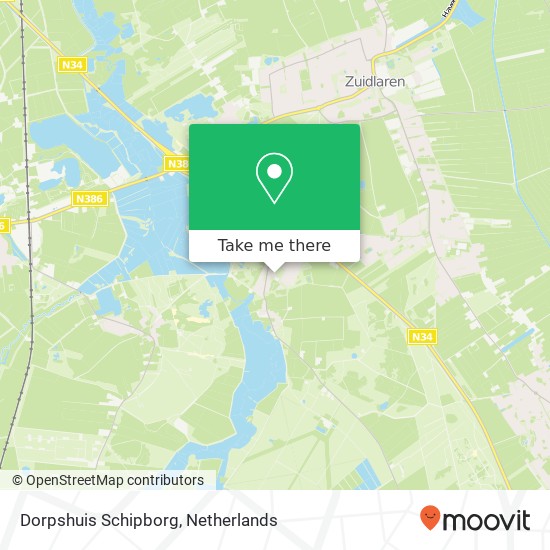 Dorpshuis Schipborg kaart