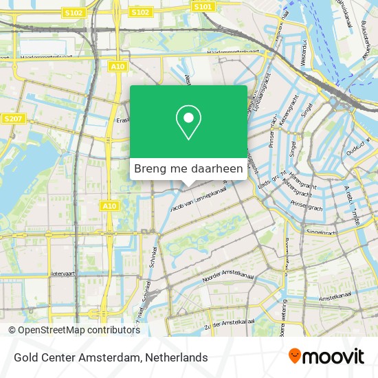 Gold Center Amsterdam kaart