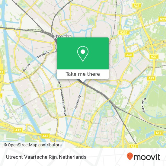 Utrecht Vaartsche Rijn kaart