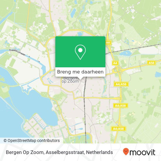 Bergen Op Zoom, Asselbergsstraat kaart