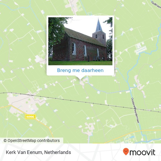Kerk Van Eenum kaart