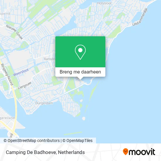 Camping De Badhoeve kaart