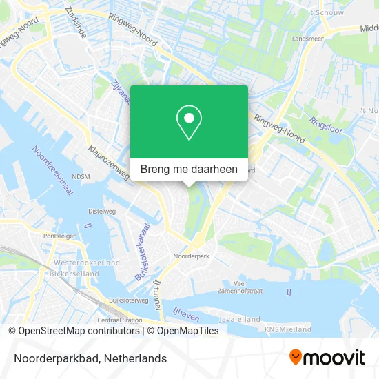 Noorderparkbad kaart