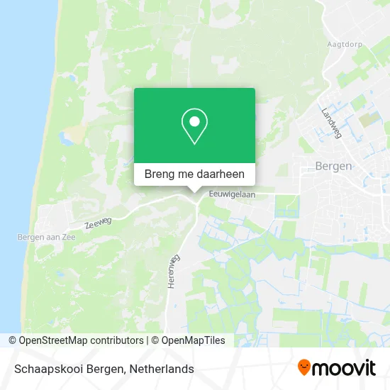 Schaapskooi Bergen kaart