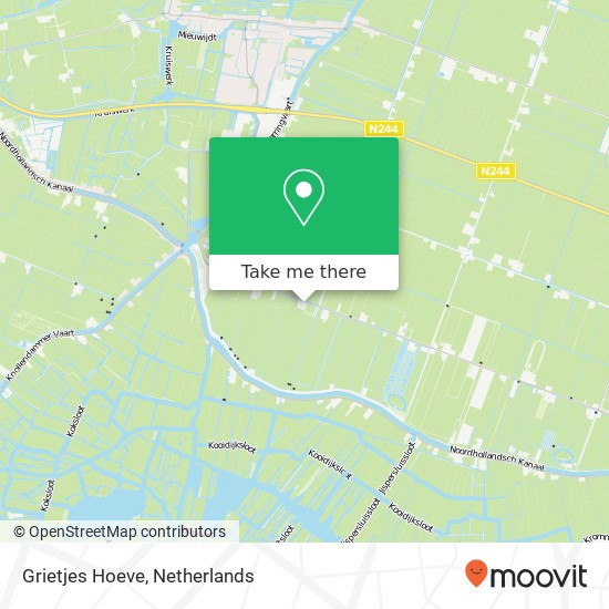 Grietjes Hoeve kaart