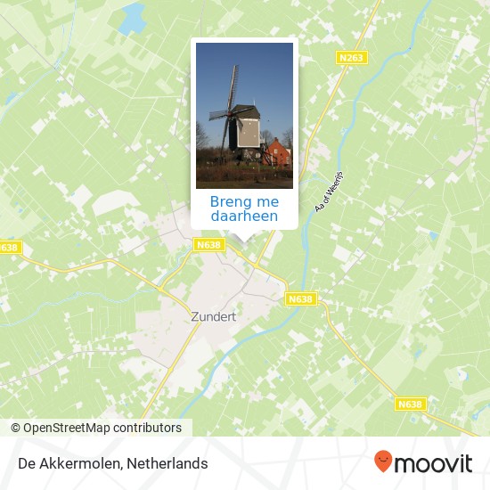 De Akkermolen kaart