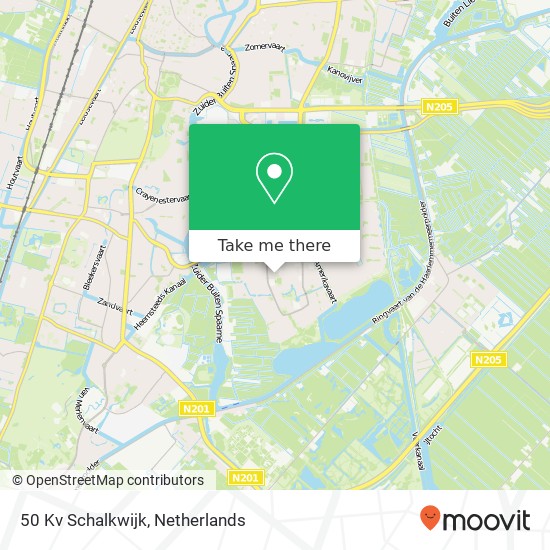 50 Kv Schalkwijk kaart