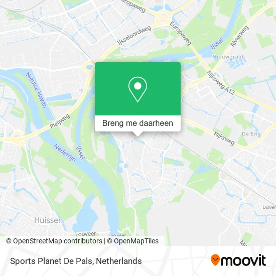 Sports Planet De Pals kaart