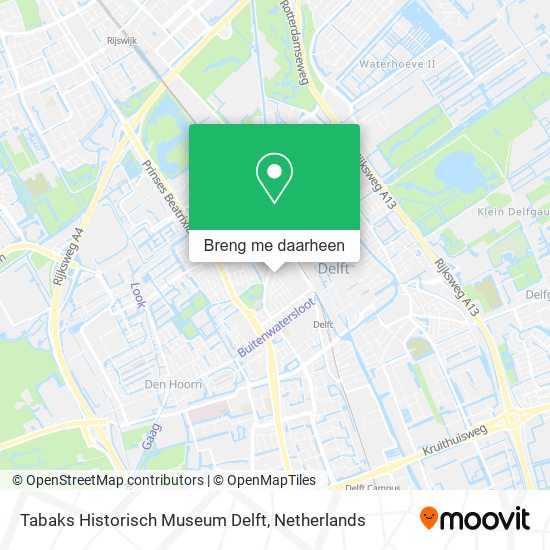 Tabaks Historisch Museum Delft kaart