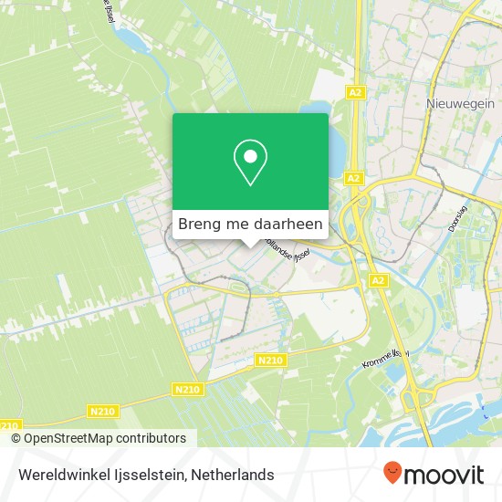 Wereldwinkel Ijsselstein kaart