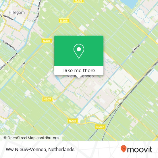 Ww Nieuw-Vennep kaart