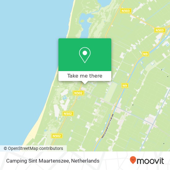 Camping Sint Maartenszee kaart