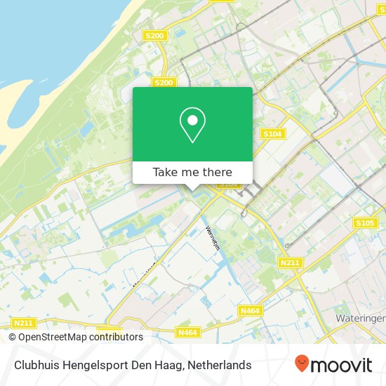 Clubhuis Hengelsport Den Haag kaart