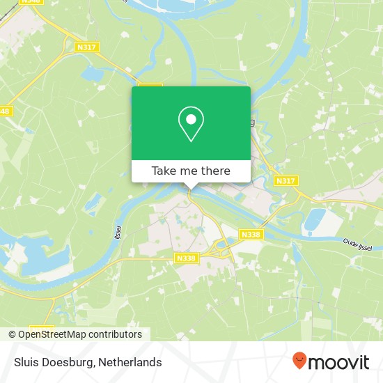 Sluis Doesburg kaart