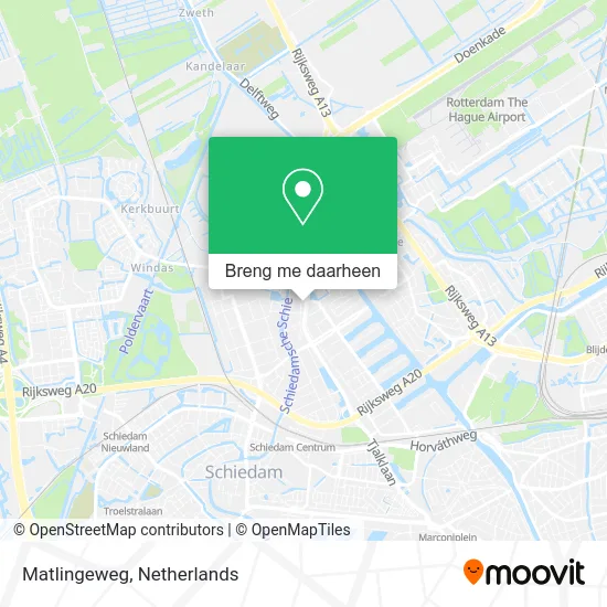 Matlingeweg kaart