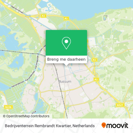 Bedrijventerrein Rembrandt Kwartier kaart