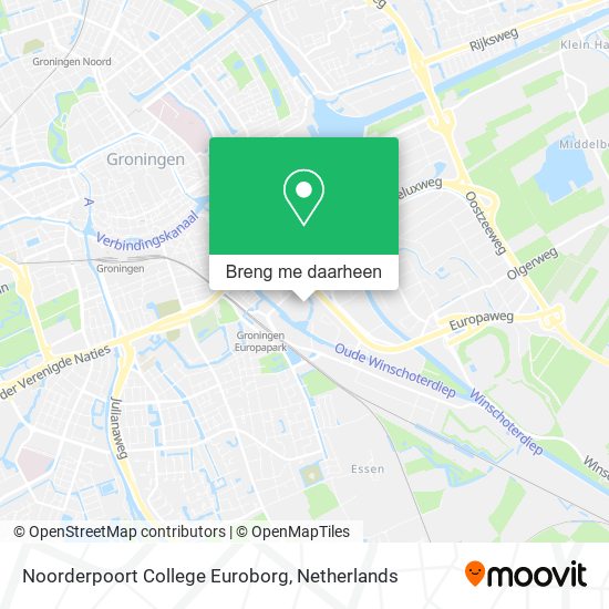 Noorderpoort College Euroborg kaart