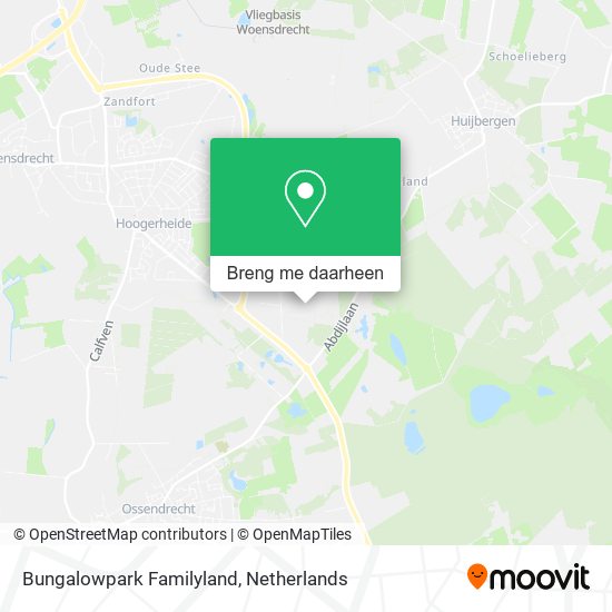 Bungalowpark Familyland kaart