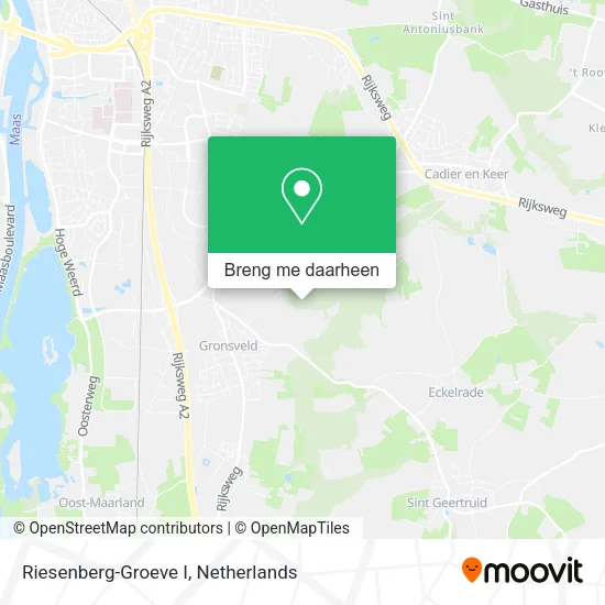 Riesenberg-Groeve I kaart