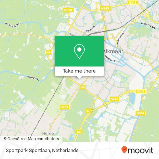 Sportpark Sportlaan kaart