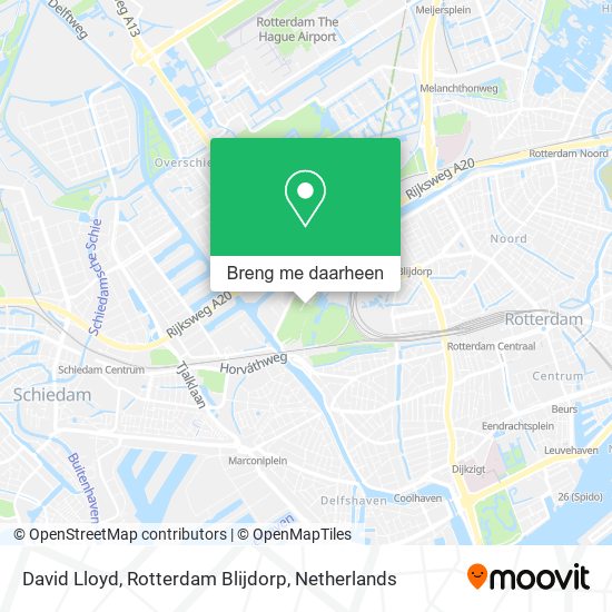 David Lloyd, Rotterdam Blijdorp kaart