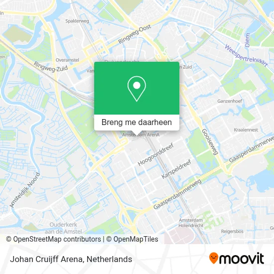Johan Cruijff Arena kaart