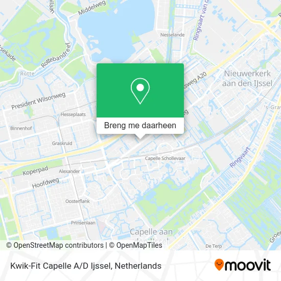 Kwik-Fit Capelle A/D Ijssel kaart