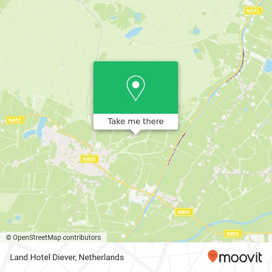 Land Hotel Diever kaart