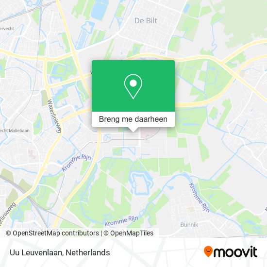 Uu Leuvenlaan kaart