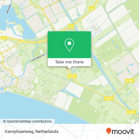 Kemphaanweg kaart