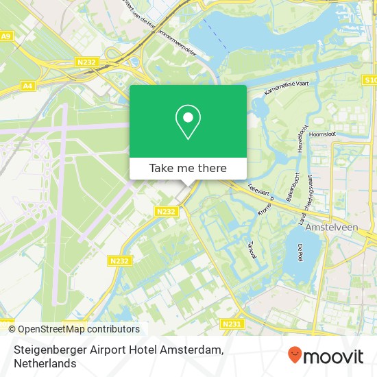 Steigenberger Airport Hotel Amsterdam kaart
