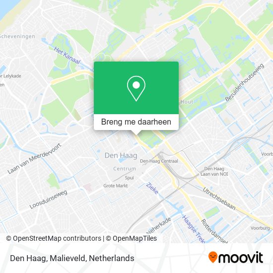 Den Haag, Malieveld kaart
