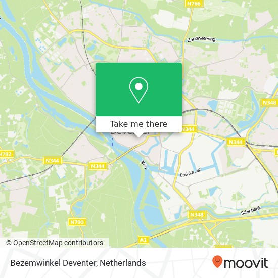 Bezemwinkel Deventer kaart