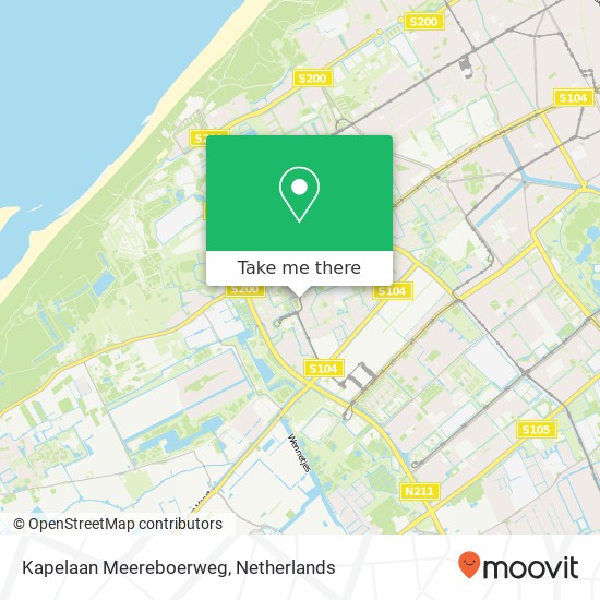 Kapelaan Meereboerweg kaart