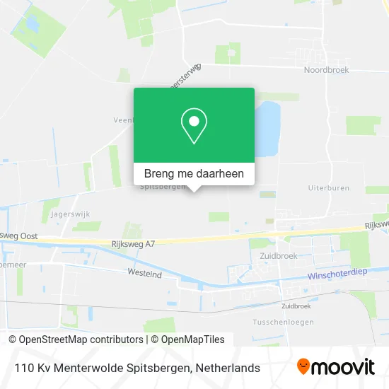 110 Kv Menterwolde Spitsbergen kaart