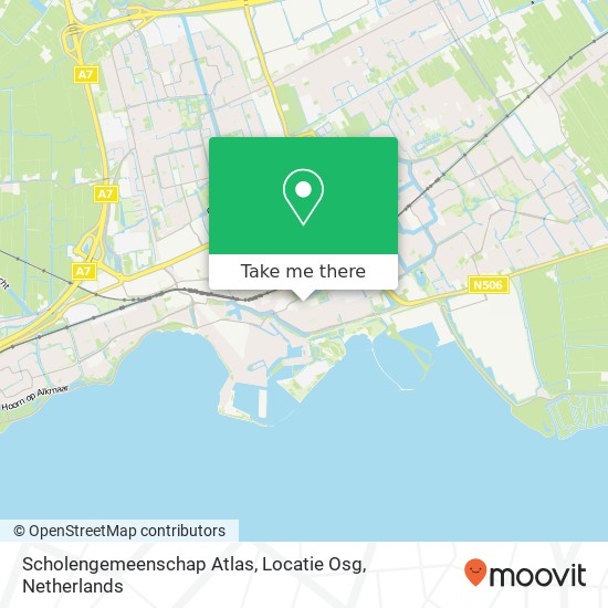 Scholengemeenschap Atlas, Locatie Osg kaart